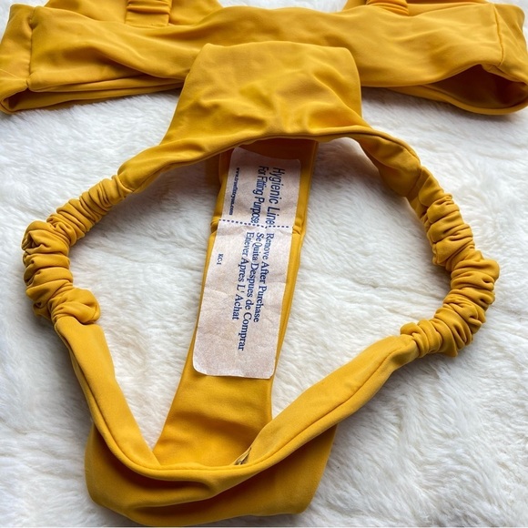 NWOT SET Ayra Swim Mimosa center knit ruched strap bikini 12265 - Picture 10 of 10